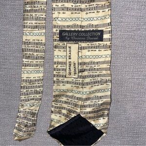 Georges Braque Sonata Silk Tie Gallery Collection Christina Desiree Wearable Art